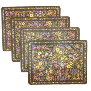 Clover Leaf Placemats 4x Floral Melamats Melamine Table Mats Boho Cottagecore